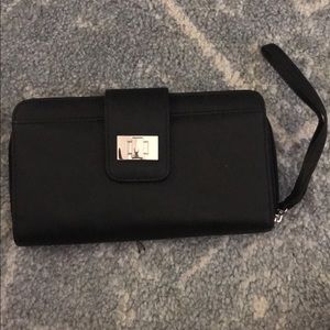 Black leather wallet